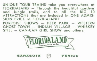 Floridaland - Postcard Back (newer photo)